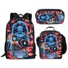 Bbq Ena Dream Pattern Printing Backpack Lunch Bag Pen Case Set For Student Gift
