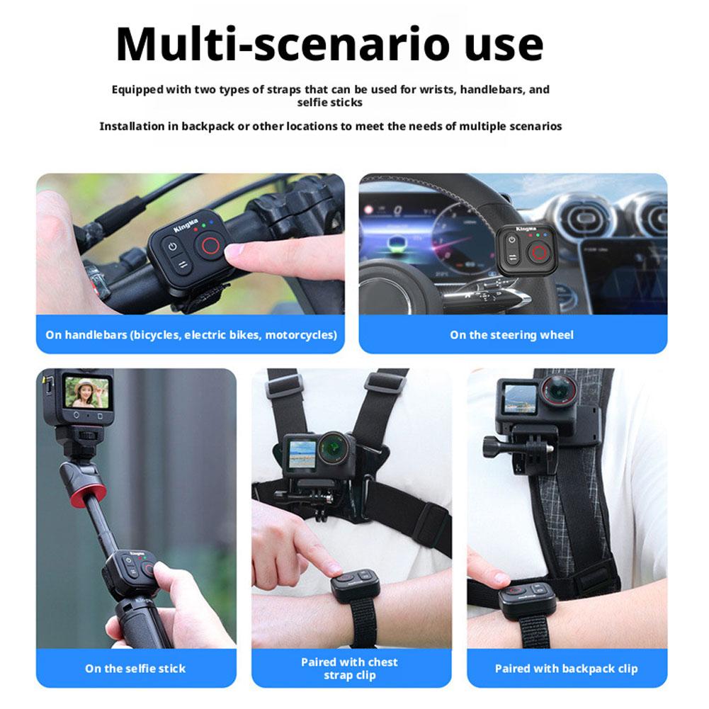 Bluetooth-пульт дистанционного управления KingMa для DJI ACTION 6/5 PRO/4 OSMO 360, дальность 50 м, Bluetooth 5.0, беспроводной контроллер, аксессуар для камеры