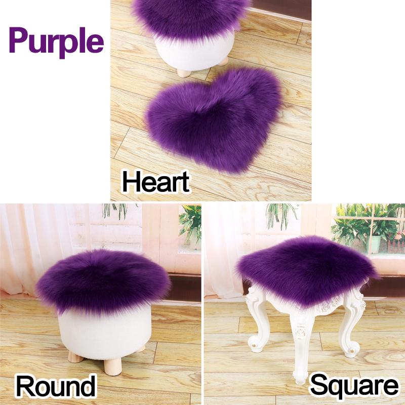 30 СМ Волосатый Шерстяной Ковер Подушка Для Сиденья Многообразные Коврики Из Искусственного Меха Полигональные Ковры Для Спальни Гостиной Пол Маленький Мохнатый Мягкий Шелковистый Плюшевый Ковер Дома