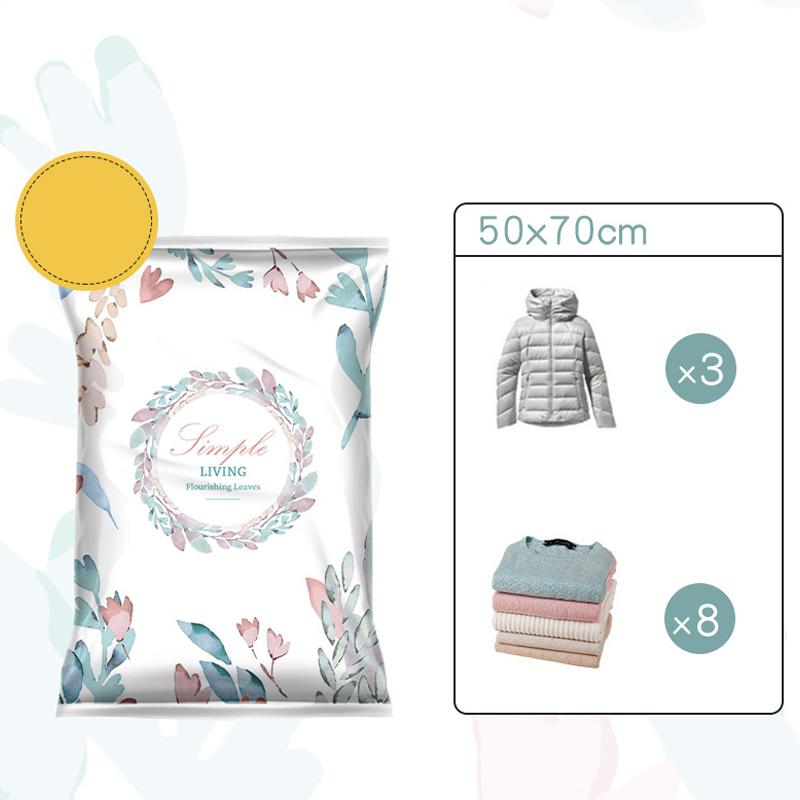 Вакуумные пакеты для хранения Компрессионные пакеты для одежды Утолщенный материал Экономия места Органайзер для хранения Путешествия Домашнее использование Постельное белье Одежда Сумка для хранения