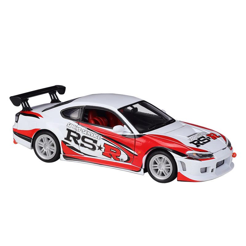 Welly Nissan Silvia в масштабе 1/24.(С15) RS-R модель автомобиля из сплава, литье под давлением, металлические игрушечные автомобили, модель автомобиля, коллекция высокой имитации, детские подарки