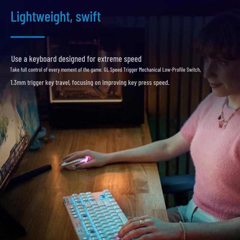 Logitech G915 X LIGHTSPEED TKL Low-Profile Wireless Gaming Keyboard