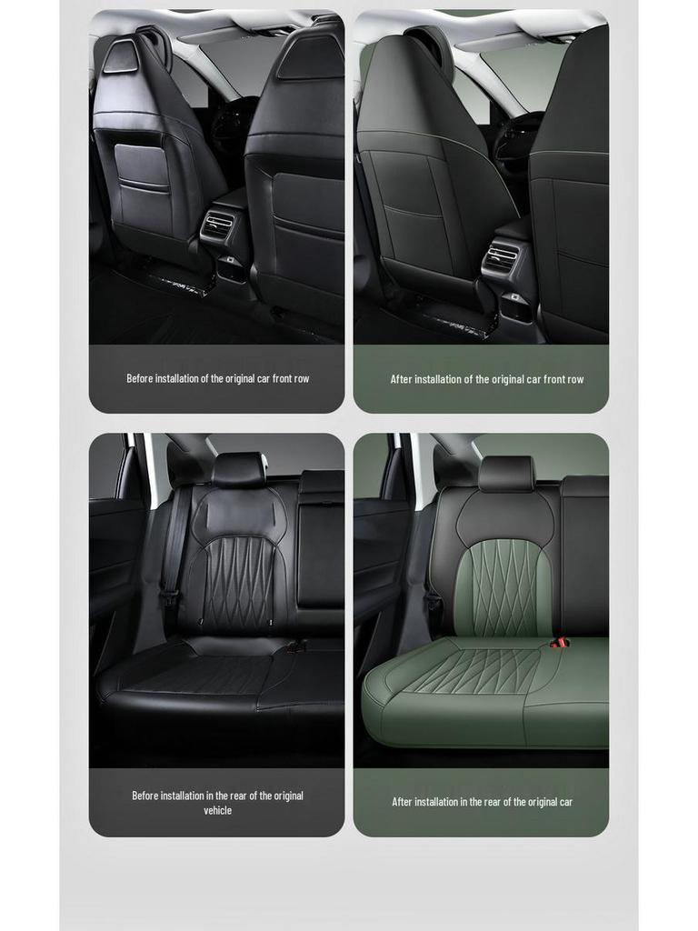 Всесезонная перфорированная кожаная подушка на сиденье спортивного автомобиля для Qiyuan A05