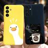 Для Samsung A14 5G 2023 Чехол Милый Желтый Утенок Кот Мультяшный Funda Для Samsung Galaxy A14 SM-A145F SM-A146B Чехол для Телефона A 14 Etui