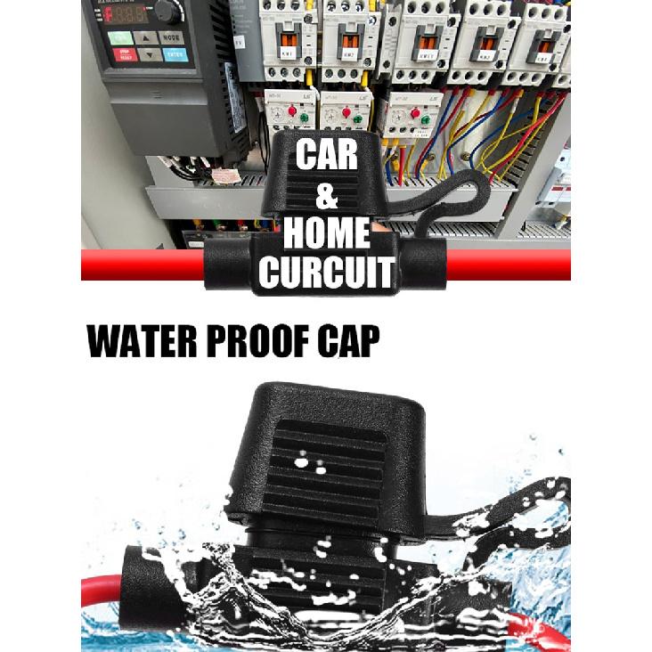 Waterproof Car Blade Fuse Holder in Line Wire Cutoff Switch Socket Auto Circuit Protection Box Cable Connector Replacement Part Fuse Holders1