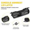 OEM Center Console Armrest Replace Lid For Latch Acura Black Lock RDX 2013-2018