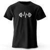Men's Fitness Minimalist Logo Printed T-Shirt 100% Cotton Oversized Sporty Graphic Tees for Women Summer Tops Gym Wear