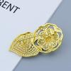 Gold Color Sunflower Women's Brooch Mink Wedding Jewelry Brown Brooch Special Accessories