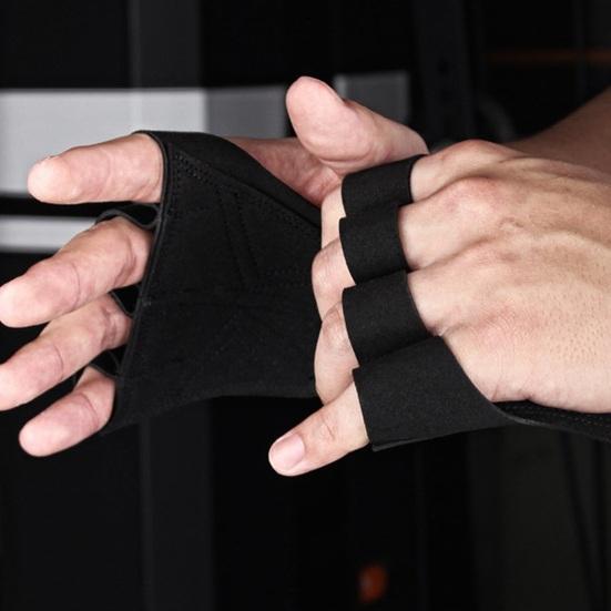 1 пара накладок для захвата для тяжелой атлетики, защита для рук, 4 пальца, перчатки для тренировок в спортзале, двухслойные нескользящие спортивные аксессуары для фитнеса