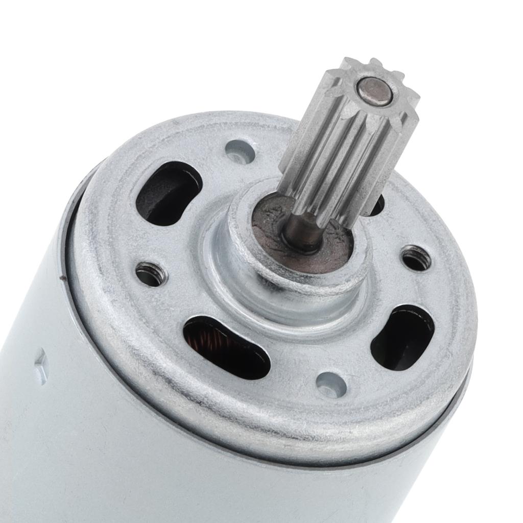 RS550 24V 25000RPM High Speed DC Motor 10 Teeth Gear 10x13mm Electric Ride On Vehicle Upgrade Replacement