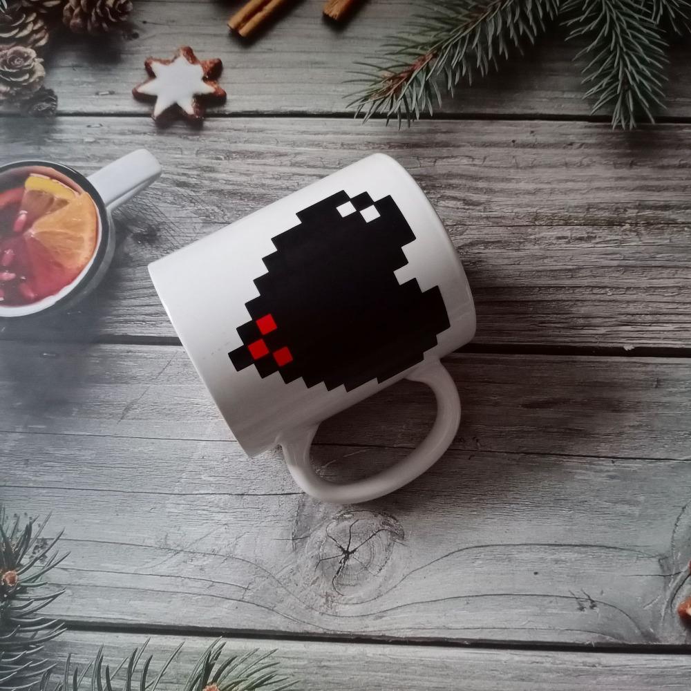 Minimalist Style Color-changing Heart Ceramic Cup Valentine's Day Gift Mug Wedding Anniversary