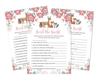 Inkdotpot 50A Find The GuestA Baby Shower Game Party Supplies Гендерно-нейтральные Цветочные и животные Icebreaker Party