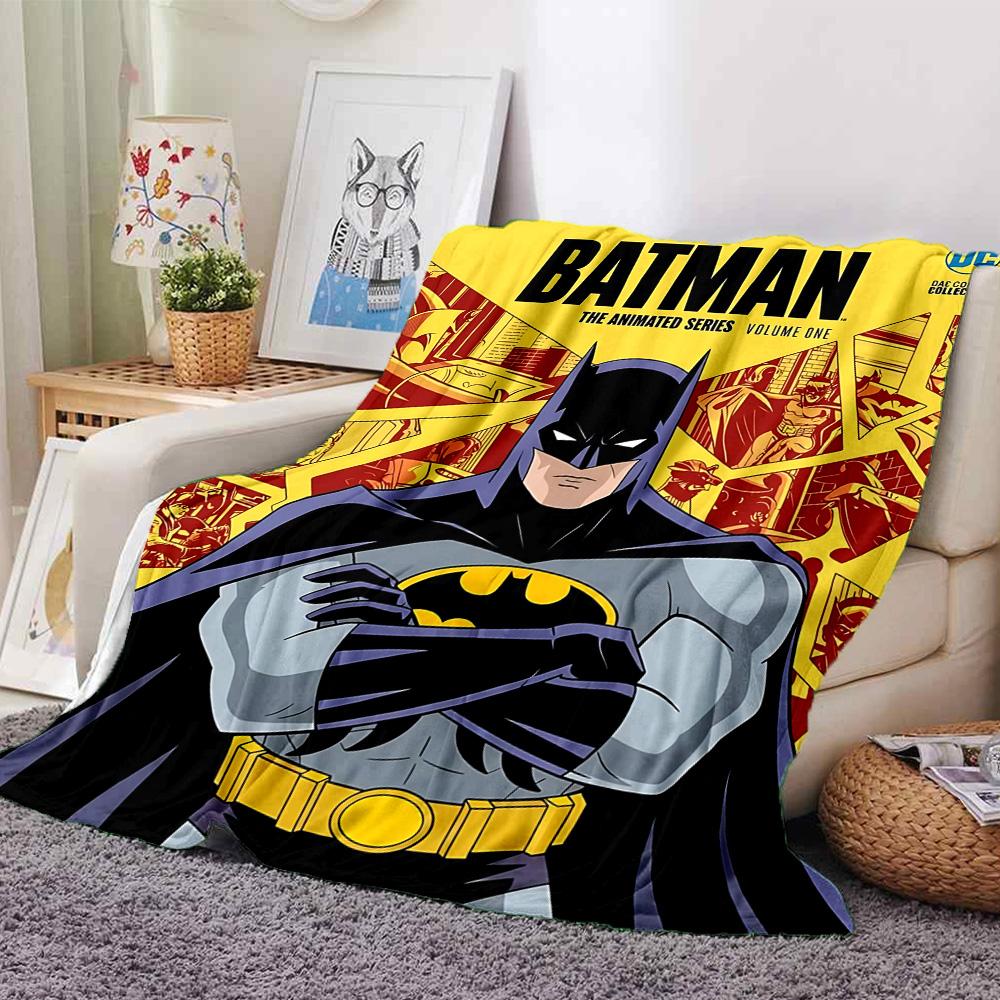 Batman Series Flannel Blanket Super Soft Warm Cozy Blanket For Sofa Bed Office Travel Allseason Home Decor Gift