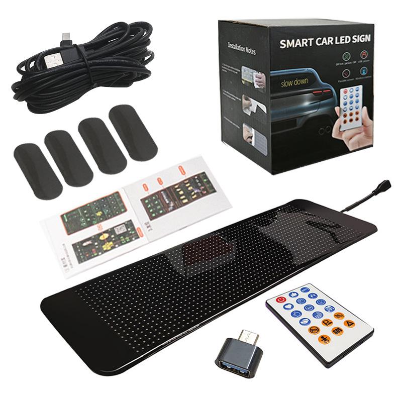 Светодиодный дисплей для автомобиля, международный: Мягкий экран «Дьявольский глаз» с управлением по Bluetooth