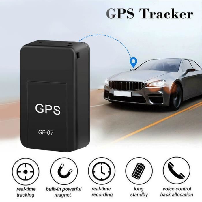 Localisateur GPS magnétique - AIHONTAI - GF07-GF-07 - Mini - Noir - Autonomie 200h