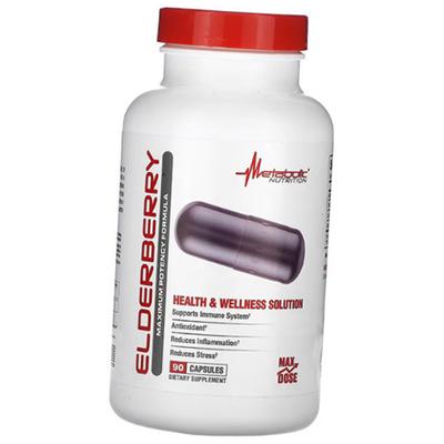 Экстракт Бузины, Elderberry Maximum Potency Formula, Metabolic Nutrition  90капс (71646003)