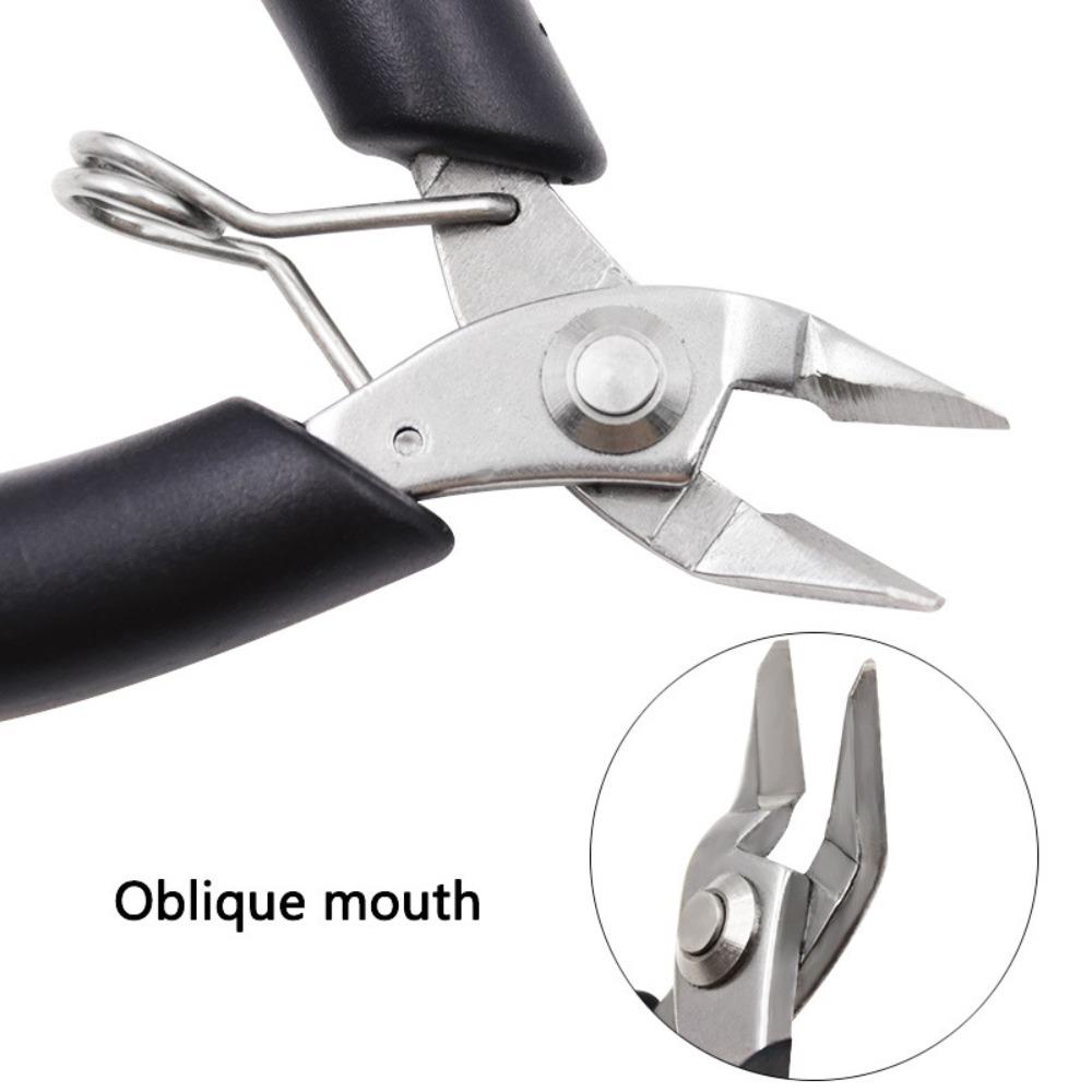 Steel Jewelry Pliers Trumpet Model Pliers Diagonal Pliers Nippers Toothless Sharp Nose Pliers
