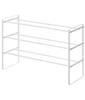 Yamazaki Extendable Shoe 3 X D25 X Shoe Product 7555 Rack, Tiers, White, Approx. W41-70 H46cm, Frame, Entryway, Storage, Number