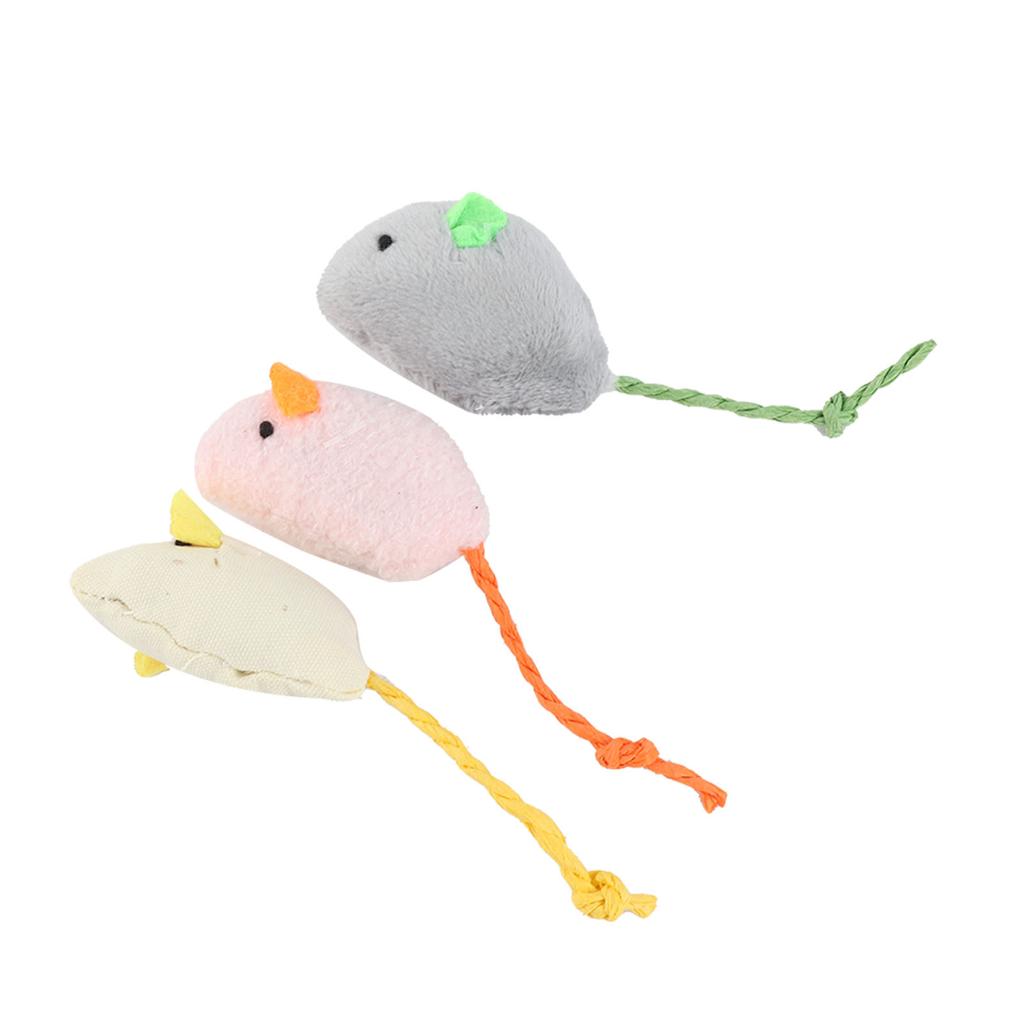 Plush Mouse Toy Simulation Interactive Cat Mouse Toy for Indoor Cats and Kittens