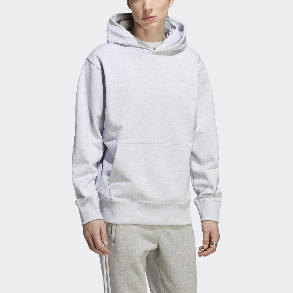 Adidas Originals Trefoil Solid Casual Long Sleeve Sweatshirt Unisex Tops Light-Grey IB2008