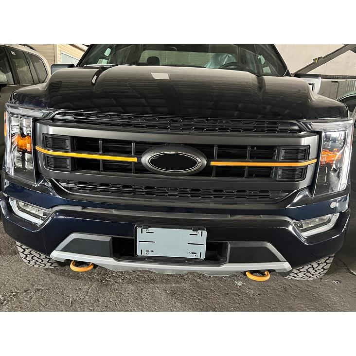 Украшение решетки переднего бампера автомобиля для Ford F150 Premium Edition 2022 2023, сетчатые гоночные решетки Honeycom, внешние