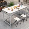 Aluminum Alloy Portable Folding Table and Chairs for Outdoor Market Promotions