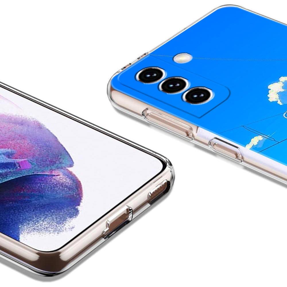 Cherry Japanese Traint Moun Fuji Clear Phone Case For Samsung Galaxy S23 S22 5G S20 Ultra S21 FE 5G S10E S9 S8 S10 Plus Cover
