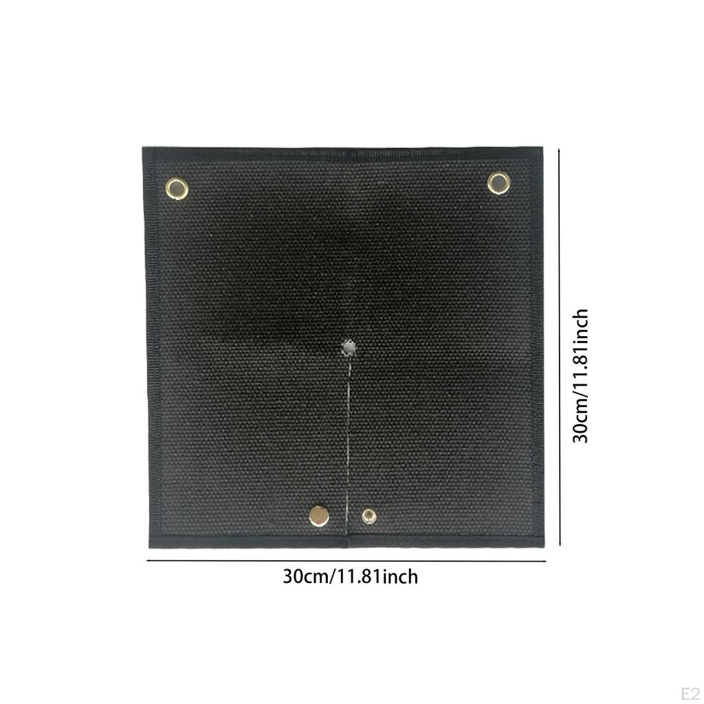 Сварочное одеяло огнестойкое 11,81x11,81 дюймов огнестойкое с отверстием для теплового экрана