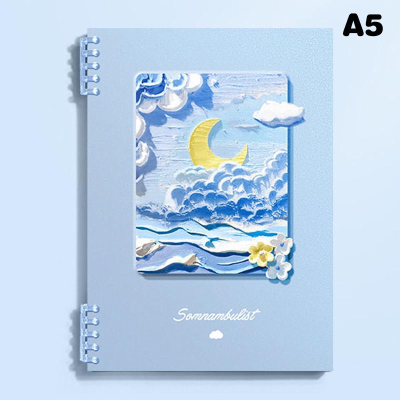 Творческий блокнот с обложкой из масляной краски, сменный блок, блокнот с отрывными листами, формат A4/A5/B5, папка-планировщик, офисная книга для заметок