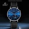 ORSGA Fashion Сверхтонкие Минималистичные Мужские Водонепроницаемые Кварцевые Часы