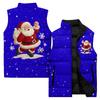 Ladies' Casual And Fashionable Sleeveless Vest Christmas Printed Cotton Jacket