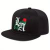 Unisex LA Rose Embroidery Hip-hop Hats Fashion Outdoor Adjustable Casual Baseball Caps Sunscreen Hat