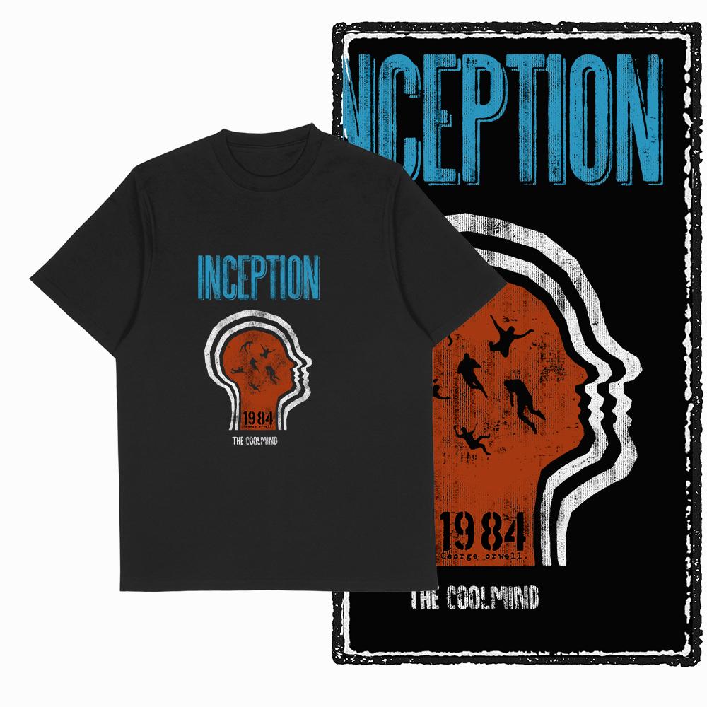 Coolmind X0019 Хлопок большой размер принт 1984 эксклюзивная графика унисекс футболка свободная с круглым вырезом унисекс футболка повседневная футболка для унисекс футболок