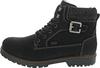 Ботинки F3642 на шнуровке черные