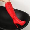 Women's High-heeled Boots, Sexy European and American Style Autumn and Winter New Solid Color Waterproof Table Thick Heel Large Size Medium Boots