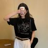 Women's Summer Korean Short-Sleeve Loose-Fit T-Shirt, Round Neck, Versatile Style for Couples and Students