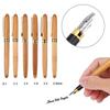 0.7mm-2.9mm Retro Writing Fine Nib Stationery Broad Stub Bamboo Fountain Pens Chisel-pointed