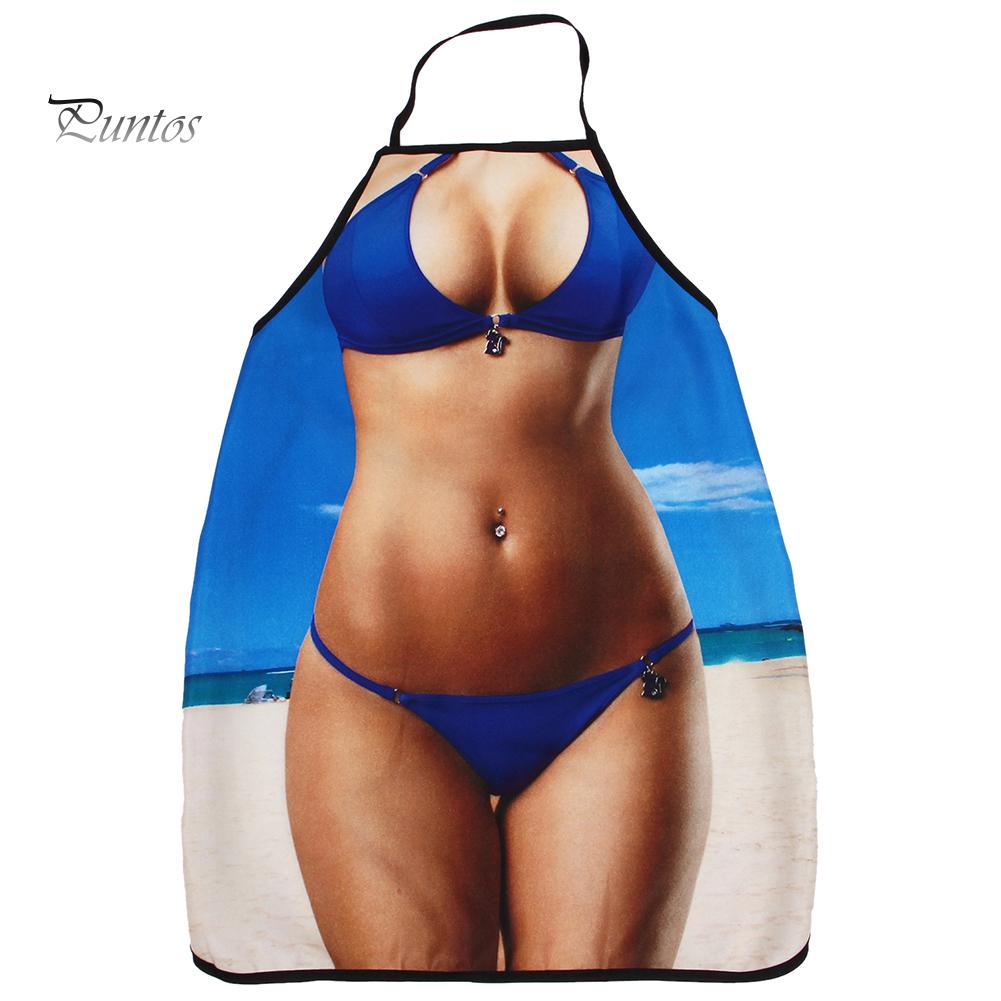 Sexy Bikini Funny Top Bachelor Birthday Christmas Party Gift Props Cooking Apron