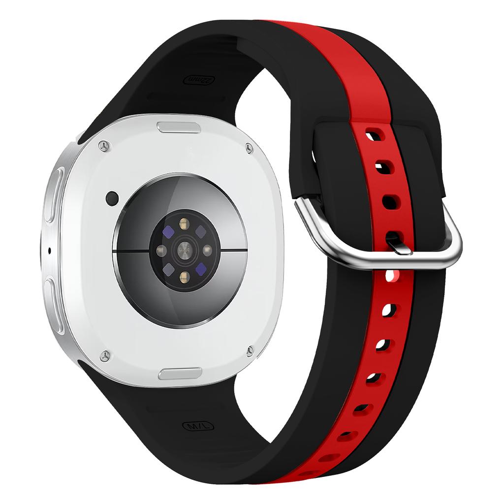 Двухцветный силиконовый ремешок для Samsung Galaxy Watch 8 classic 40мм 44мм 46мм спортивный сменный браслет correa Galaxy Watch 8 ремешок
