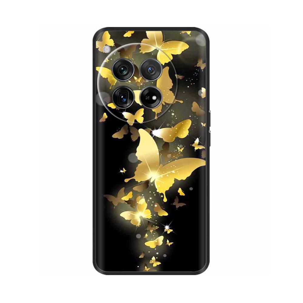 For OnePlus 12 Case Marble TPU Silicone Soft Phone Cases Cover For OnePlus 12 5G CPH2581 6.82" OneMore 12 Colorful Painted Capa