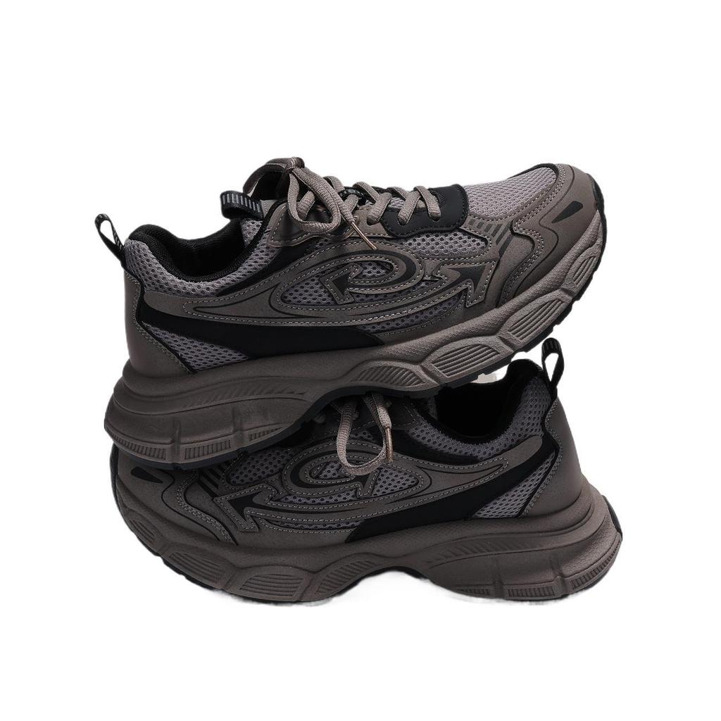 Gray Platform Dad Shoes Men'S New Autumn And Winter Trend Casual Men'S Versatile Sports Shoes