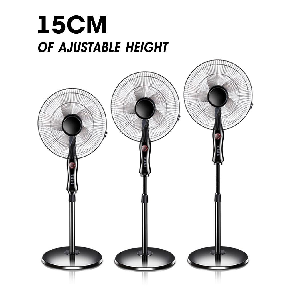 60 Вт 16-дюймовый напольный вентилятор Механическое / Пульт управления Охладитель воздуха Охлаждающий Бытовой Напольный вентилятор Кондиционер 43×130 см