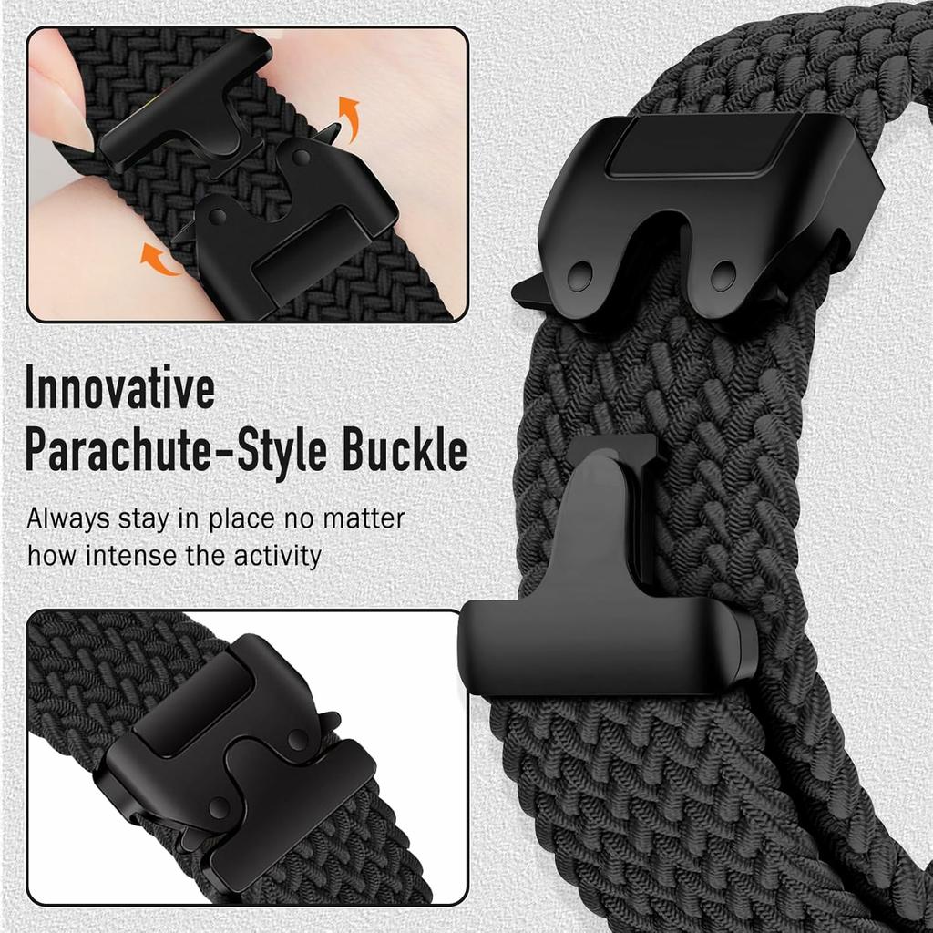 22-мм нейлоновый ремешок для Garmin Fenix 7 / 7 Pro / 6 / 6 Pro / 5 Plus с парашютной пряжкой, быстросъемный ремешок для часов