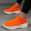 European and American Women's Sports Shoes 2024 New Mesh Socks Shoes Versatile One Foot Lazy Vulcanized Shoes Zapatos De Mujer
