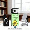 1 шт. Не трогай мой телефон Чехол для телефона Для iPhone 17,16,15,14,13,12,Pro,Max Для Magsafe Магнитная Беспроводная Зарядка