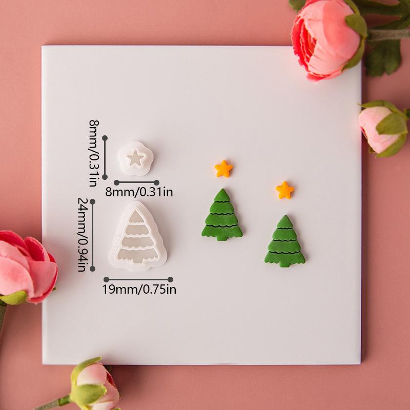 Мультфильм Рождество Новые колокольчики носки хрустальный шар форма для резки ювелирные изделия кулон тиснение инструменты DIY мягкая керамика серьги глиняная форма