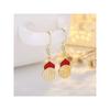 Red Festive Gourd Ear Hook for Women High-end Exquisite Earrings Temperament Earrings