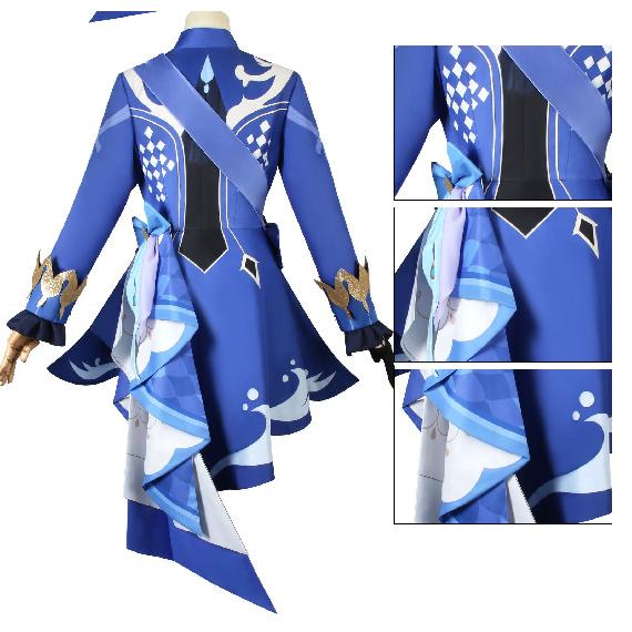 Genshin Impact Furina Cosplay Costume Hydro Archon De Fontaine Outfit Anime Cosplay Clothing
