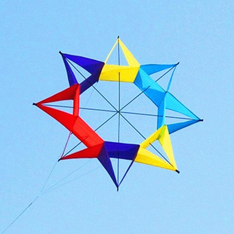 3D Plum Blossom Kite: Octagonal Hexagonal Rainbow Bestseller