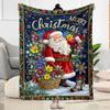 Winter Wonderland Snowman Flannel Blanket-Soft and Suitable for Sofas,Beds,Offices,Travel,All Seasons,Great Gift for Holidays and Birthdays.
